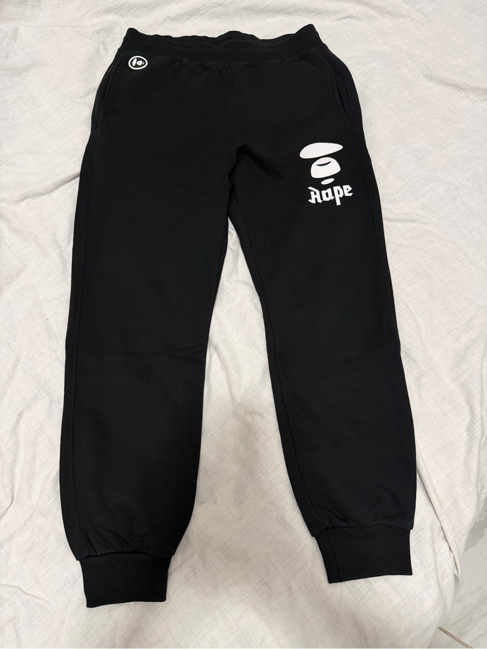 Aape Kids Black Logo Sweatpants